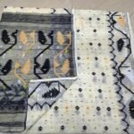 Kolka Korat Soft Jamdani Saree with Blouse Piece - Off White