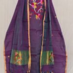 Exclusive Joba Plum Purple Handloom Unstitched 2 Piece Jamdani Suit Piece