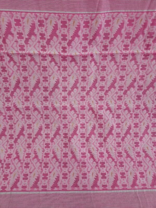 Buti Mina Soft Jamdani Saree - Bashful Pink