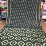 Body Mina Soft Zari Work Jamdani Saree with Blouse Piece - Black
