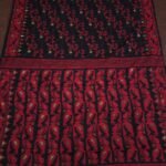 Ikkat Lota Soft Dhakai Jamdani Saree With Blouse Piece - Black