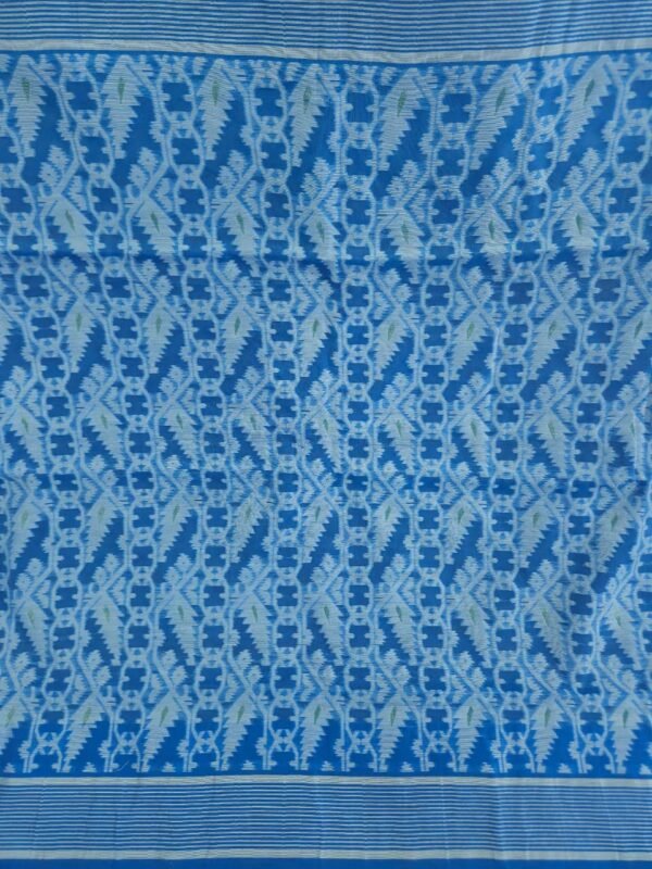 Buti Mina Soft Jamdani Saree - Blue