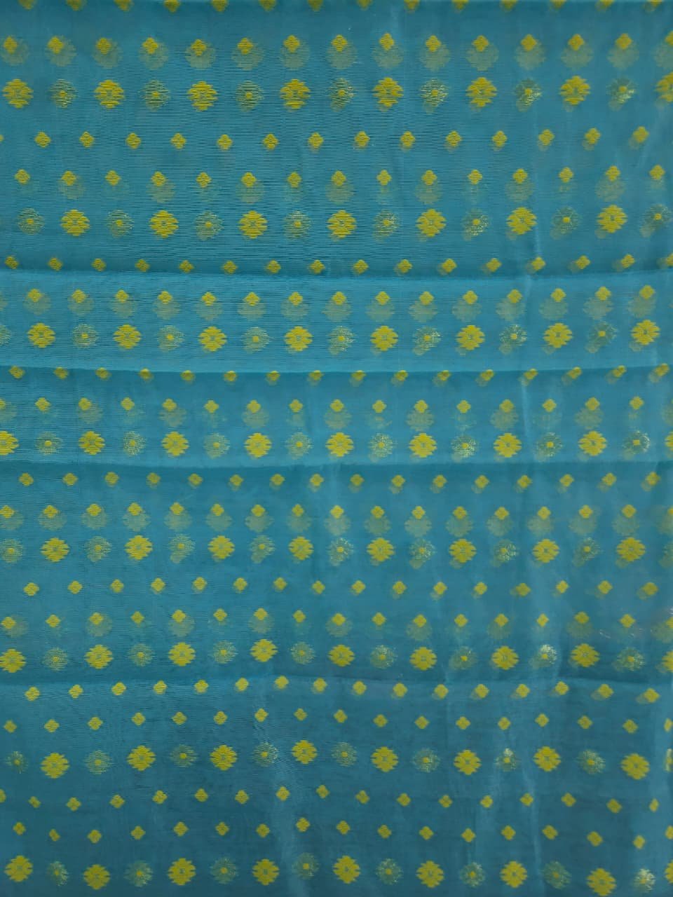 Buti Mina Soft Jamdani Saree - Dirty Blue
