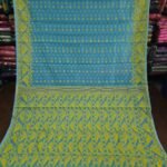 Buti Mina Soft Jamdani Saree - Dirty Blue