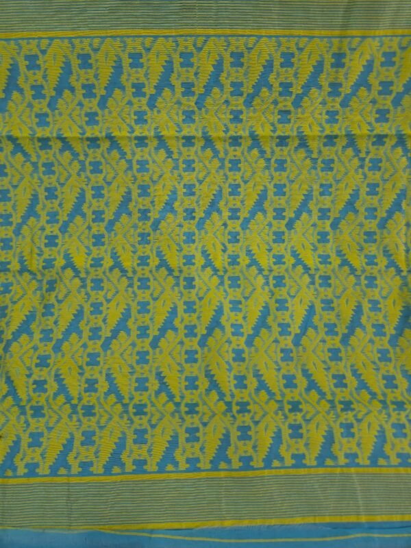 Buti Mina Soft Jamdani Saree - Dirty Blue