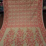 Lota Pata Soft Jamdani Saree with Blouse Piece - Mushroom