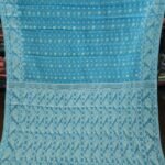 Buti Mina Soft Jamdani Saree - Sky Blue