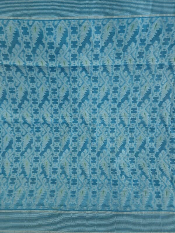 Buti Mina Soft Jamdani Saree - Sky Blue