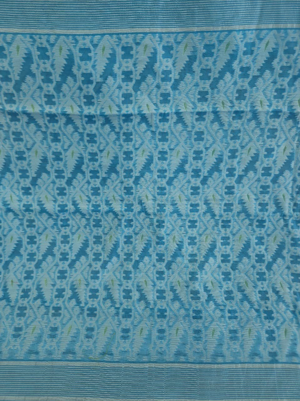 Buti Mina Soft Jamdani Saree - Sky Blue